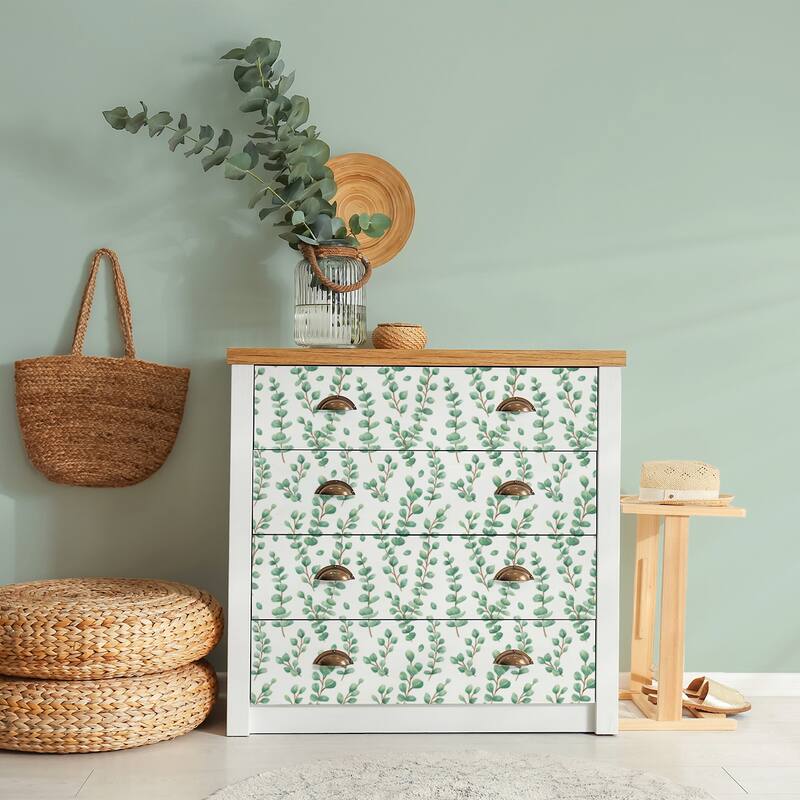 Teacher Created Resources Peel and Stick Decorative Paper Roll, 17-1/2" x 10 ft, Eucalyptus