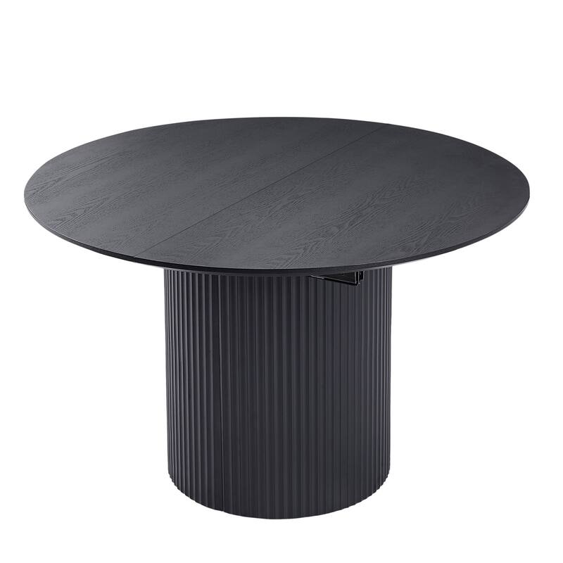 Expandable Dining Table,Solid Top Extending Table Modern Kitchen Table
