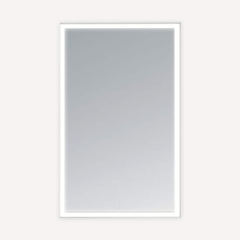 AQUADOM Edge Royale 24W Bathroom Led Lighted Medicine Cabinet Defogger, 3X LED Adjustable Magnifying Mirror, Electrical Outlets