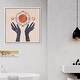 preview thumbnail 22 of 62, Alchemy, Boho Sun and Moons Modern Blue Canvas Wall Art Print for Bedroom