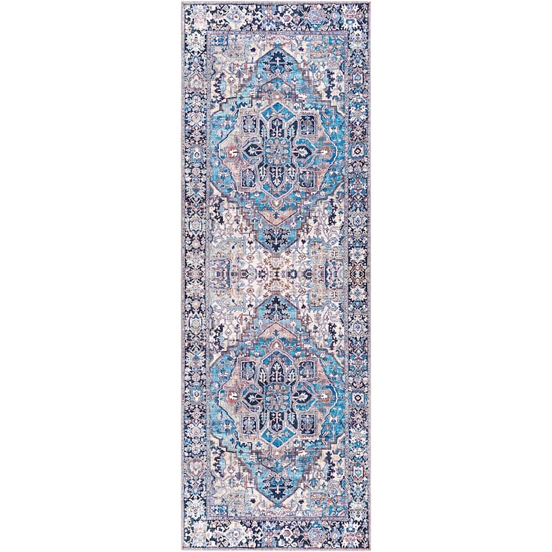 Livabliss Adenia Vintage Medallion Printed Area Rug
