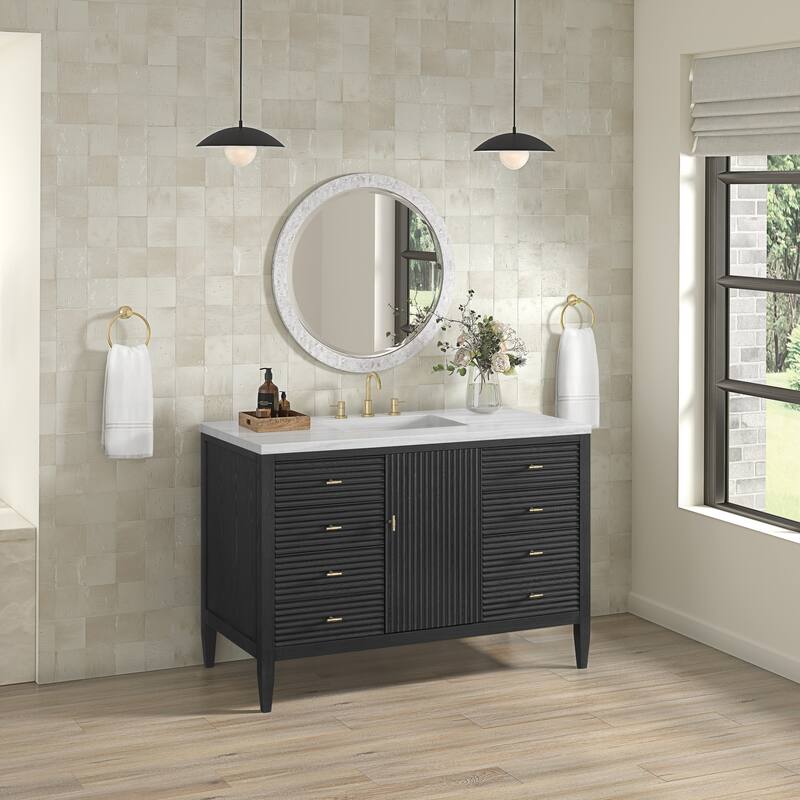 James Martin Vanities 485-V48-3AF Myrrin 48" Single Basin Wood Vanity