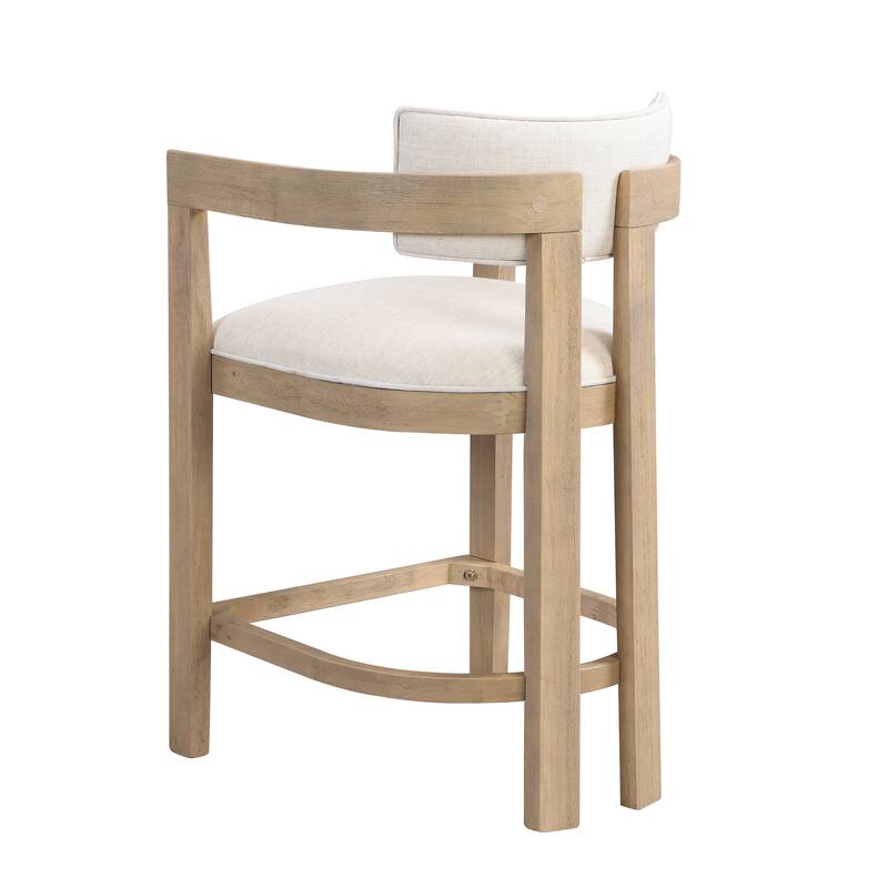 Netia 3-Piece Counter-Height Bar Set with Boucle Upholstered Chairs and Metal Table Base by Christopher Knight Home