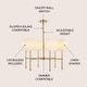 preview thumbnail 2 of 10, Honeycomb 27" 6-Light Mid-Century Modern Iron LED Chandelier, Brass Gold by JONATHAN Y