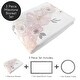 preview thumbnail 2 of 4, Watercolor Floral Collection Girl Baby Monthly Milestone Blanket - Blush Pink, Grey and White Boho Shabby Chic Rose Flower