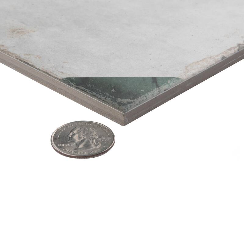 Merola Tile Renaissance Deco Emerald Corner 7-7/8" x 7-7/8" Porcelain Floor and Wall Tile