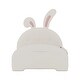 preview thumbnail 14 of 19, Twin size Upholstered Rabbit-Shape Princess Bed, Twin Size Platform Bed with Headboard and Footboard