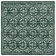 preview thumbnail 30 of 153, SAFAVIEH Handmade Cambridge Myrtis Moroccan Wool Rug 6' Square - Ivory/Green - Square