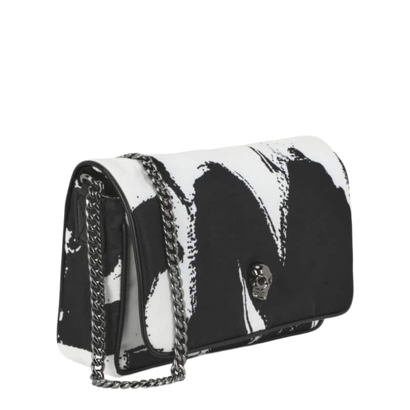 Alexander McQueen Small Graffiti Skull Shoulder Bag