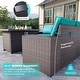 preview thumbnail 88 of 125, Kullavik 13 Pieces Outdoor Patio Furniture Set with Fire Pit Table w/ Wide Armrests