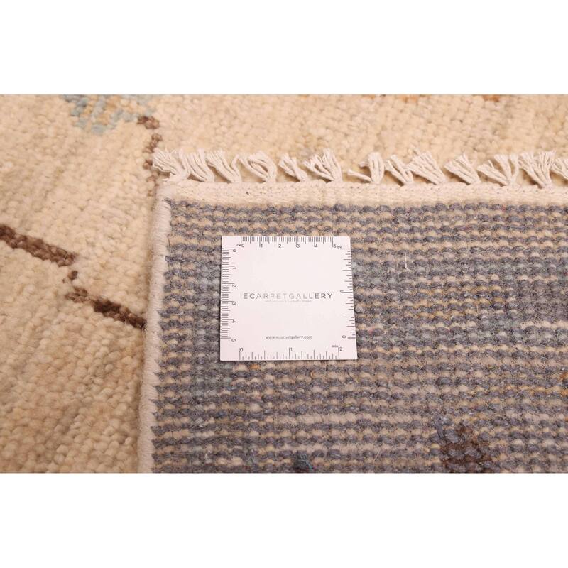 ECARPETGALLERY Hand-knotted Jules Serapi Beige Wool Rug - 9'2 x 11'7