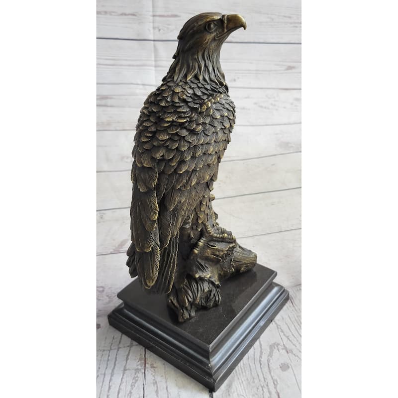 Statue Sculpture Eagle Bird Wildlife Art Deco Style Art Nouveau Style Bronze