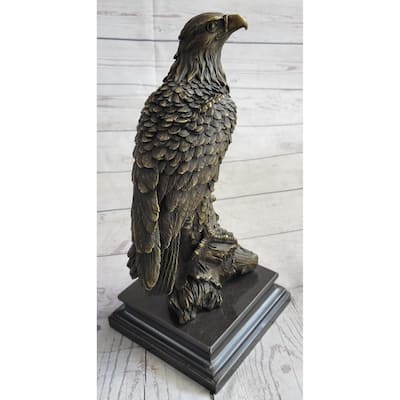 Statue Sculpture Eagle Bird Wildlife Art Deco Style Art Nouveau Style Bronze