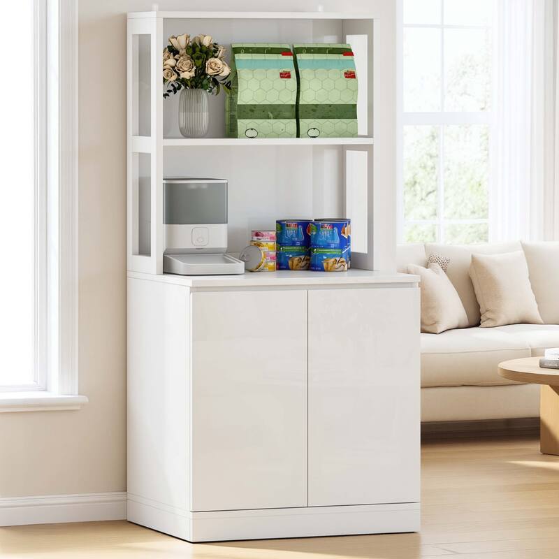 Moasis Hidden Litter Box Furniture with Power Hub for Self-Cleaning Litter Boxes