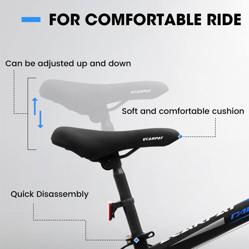 Adult/Youth Fat Tire Bike - Shimano Gears, Dual Disc Brakes, Front Suspension, Steel Frame, Commuter/Trail Use - 20