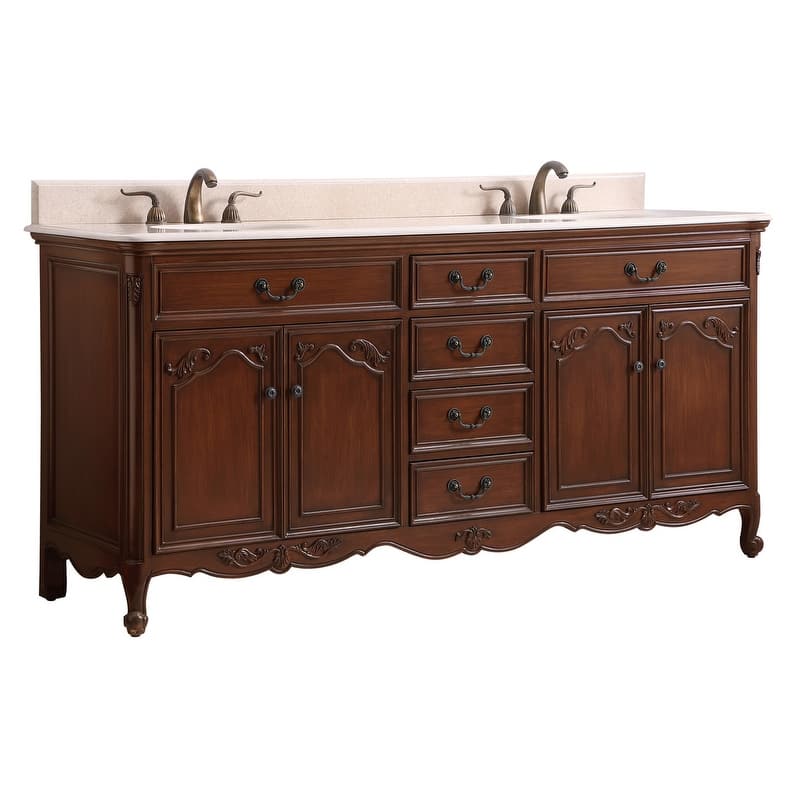 72" Double Bathroom Vanity Sink