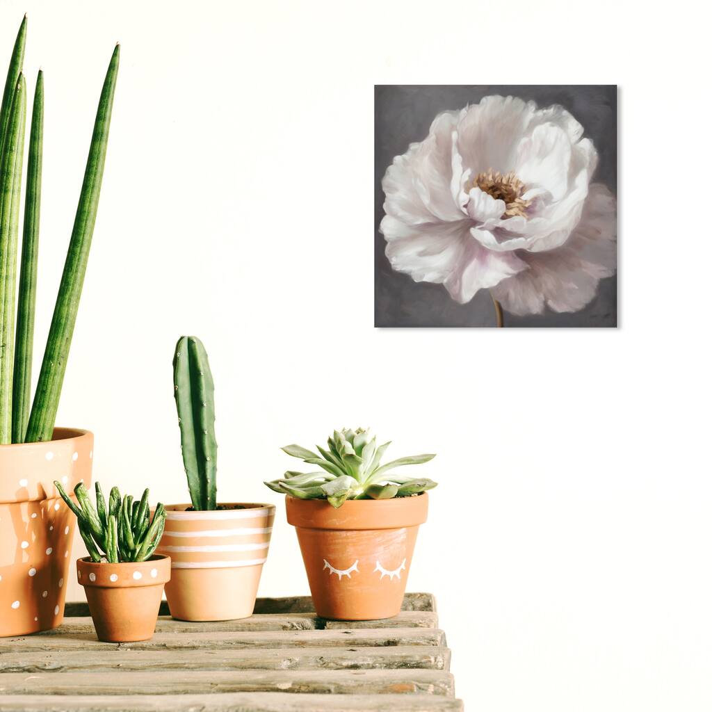 Wynwood Studio Canvas Floral and Botanical Flower Sweetness White and Traditional Wall Art Canvas Print - White, Gray