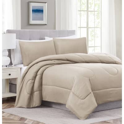Encino Embossed Comforter Set Taupe