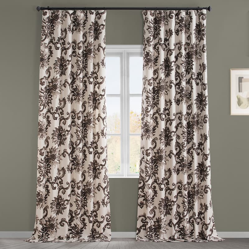 Exclusive Fabrics Indonesian Printed Cotton Twill Curtain (1 Panel)