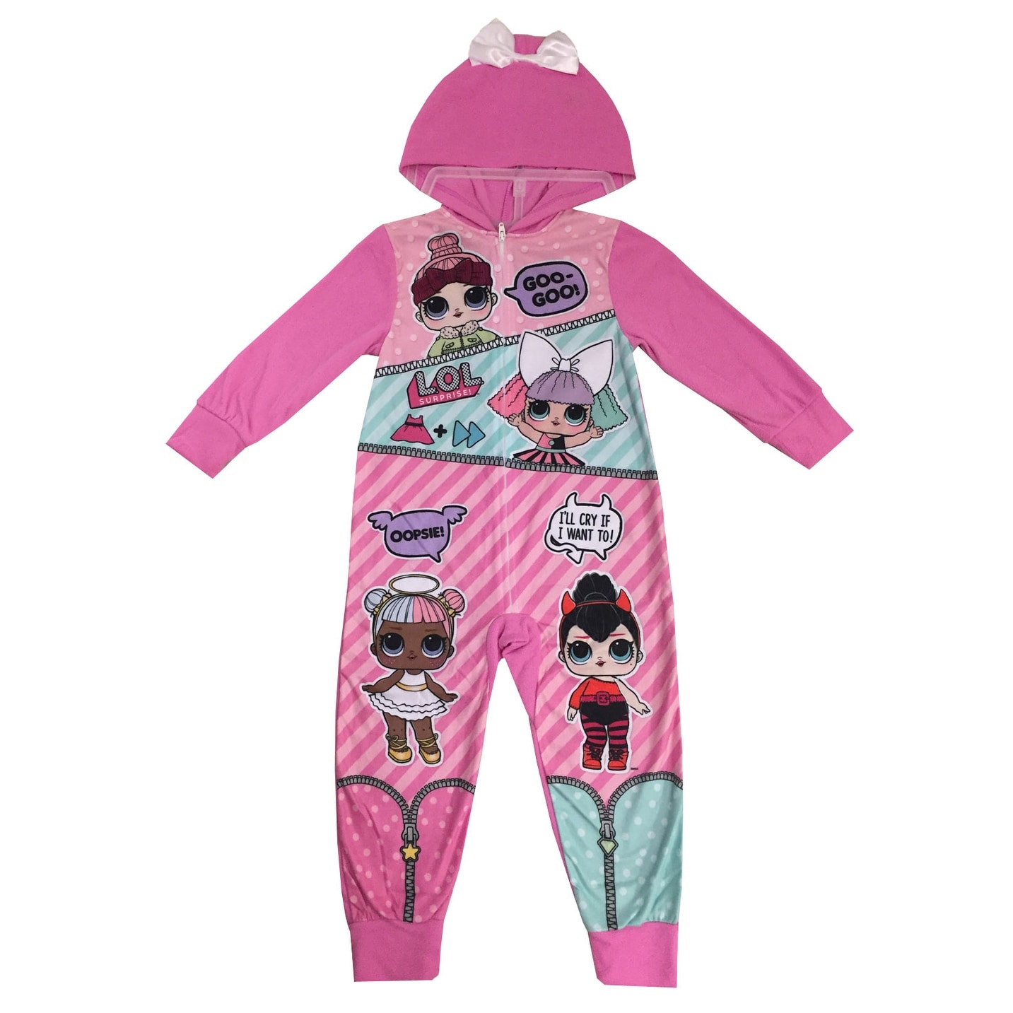 girls hooded pjs