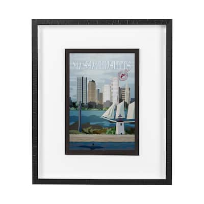 Massachusetts Go (M) Framed Art Print