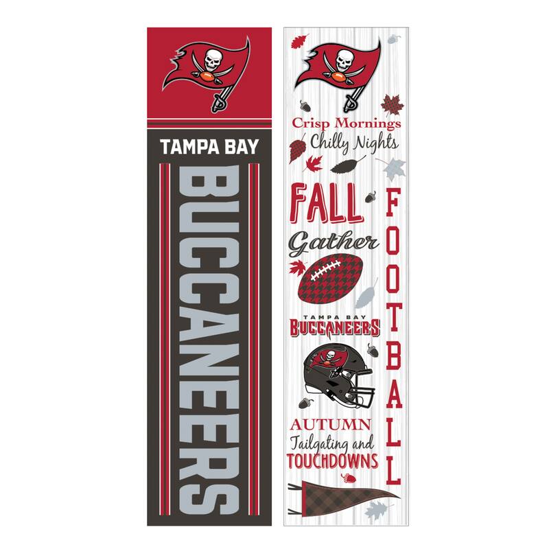 47" Double Sided Seasonal Porch Leaner, Tampa Bay Buccaneers - 47" x 11.25"