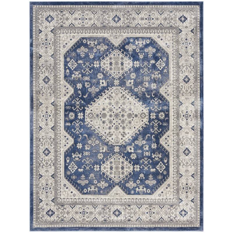 Nete Power Loomed Traditional Area Rug By HomeRoots - 118' X '94' X '0.5