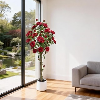 1.5 m Artificial Rose Tree in Pot - Bed Bath & Beyond - 43978631