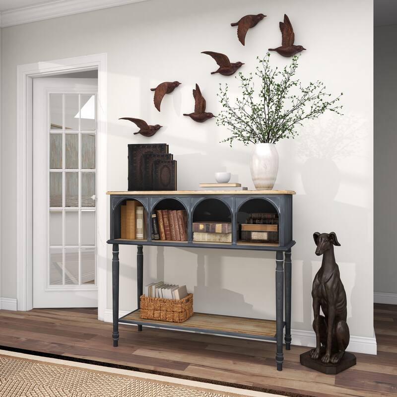 Dark Brown Wooden Faux Storage Book Decorative Box with Faux Leather Detailing (Set of 3)