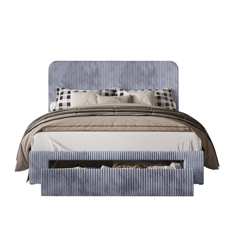 Freya Upholstered Storage Panel Bed