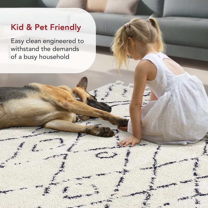 Nuloom Nieves Moroccan Diamond Tassel Area Rug