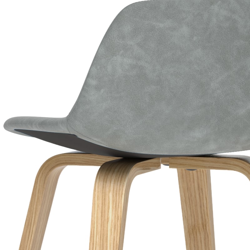 WYNDENHALL Cacey Mid Century Modern Bentwood Counter Height Stool (Set of 2) - 20.7'' x 21.1'' x 36.6