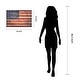 preview thumbnail 24 of 26, American Flag Print on Solid Fir Wood Plank Wall Art