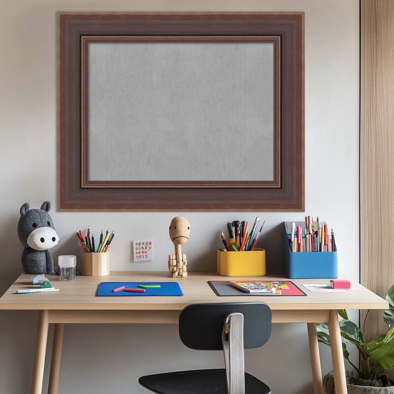 Amanti Art Moab Brown Bronze Framed Magnetic Board
