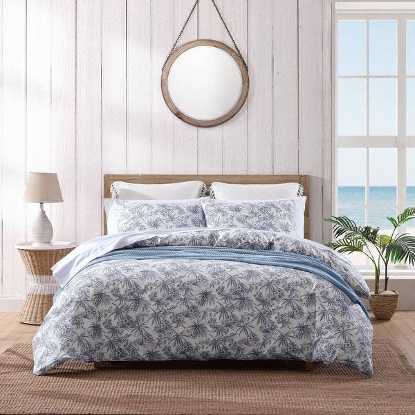 slide 2 of 11, Tommy Bahama Pen And Ink Blue Cotton 3 Piece Duvet Cover Set