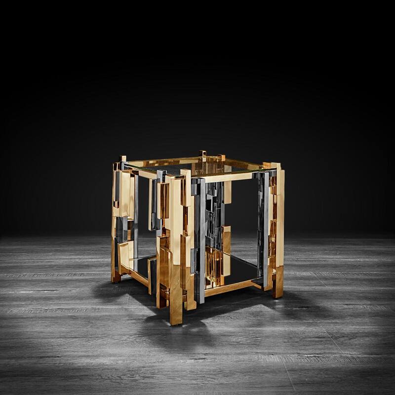 Illusion Square End Table