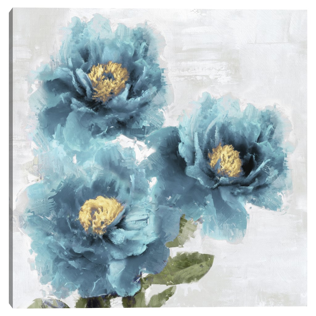 Blue Bloom I by Jesse Stevens Canvas Art Print