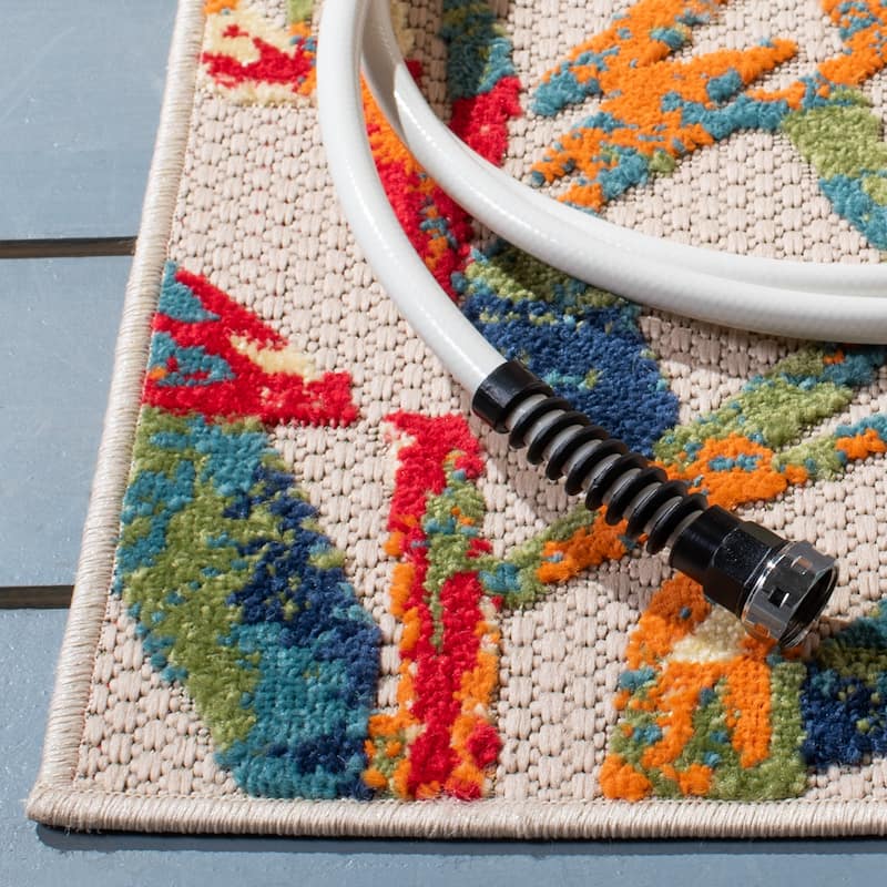 SAFAVIEH Cabana Sebahate Indoor/ Outdoor Waterproof Patio Tropical Rug