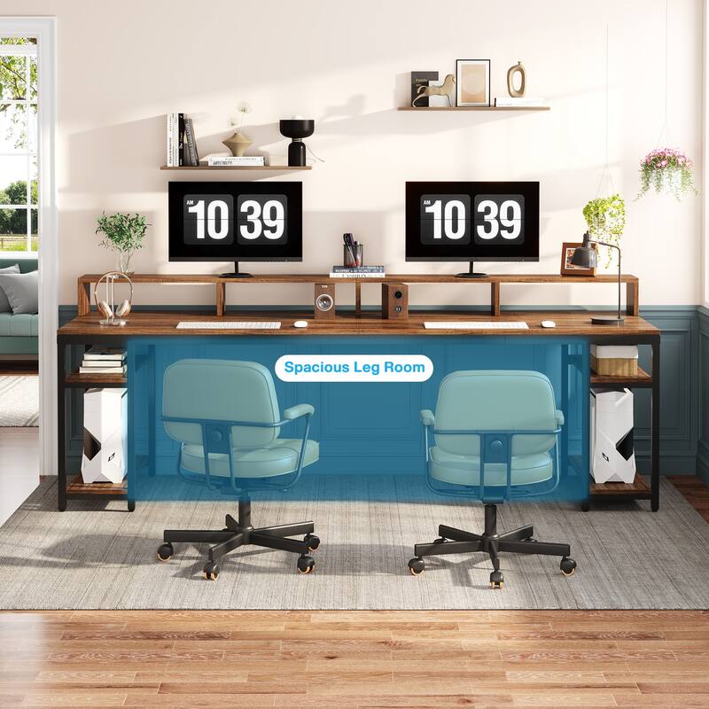 Long Two-Person Desk