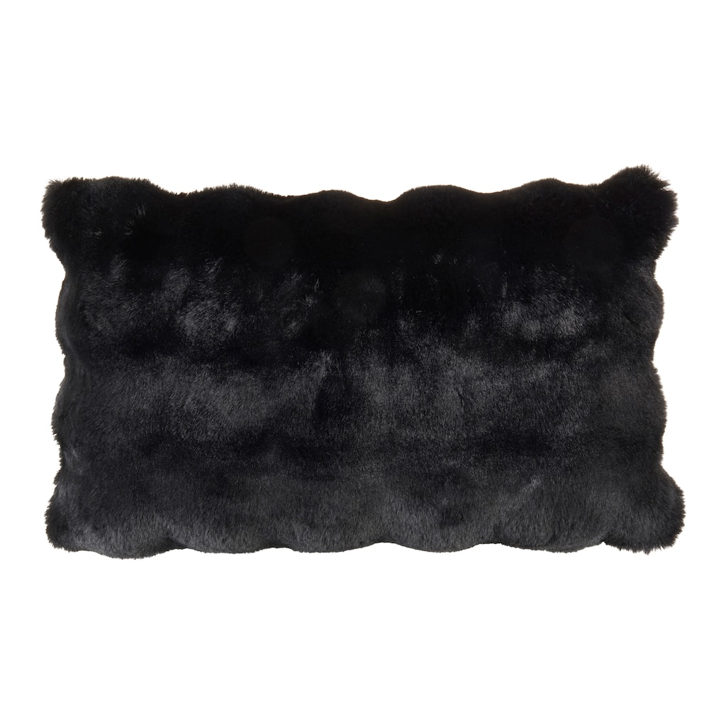 Plush Faux Fur Throw Pillow - Ultra-Soft Textured Accent for Sofa, Bed & Cozy Layered Styling