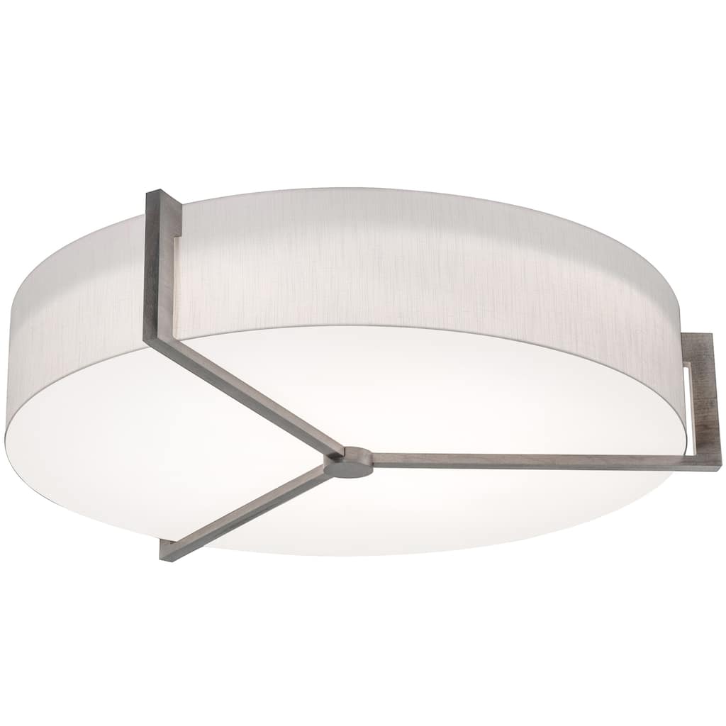 AFX APF3044MBWG Apex 4 Light 34" Wide Flush Mount Drum Ceiling Fixture