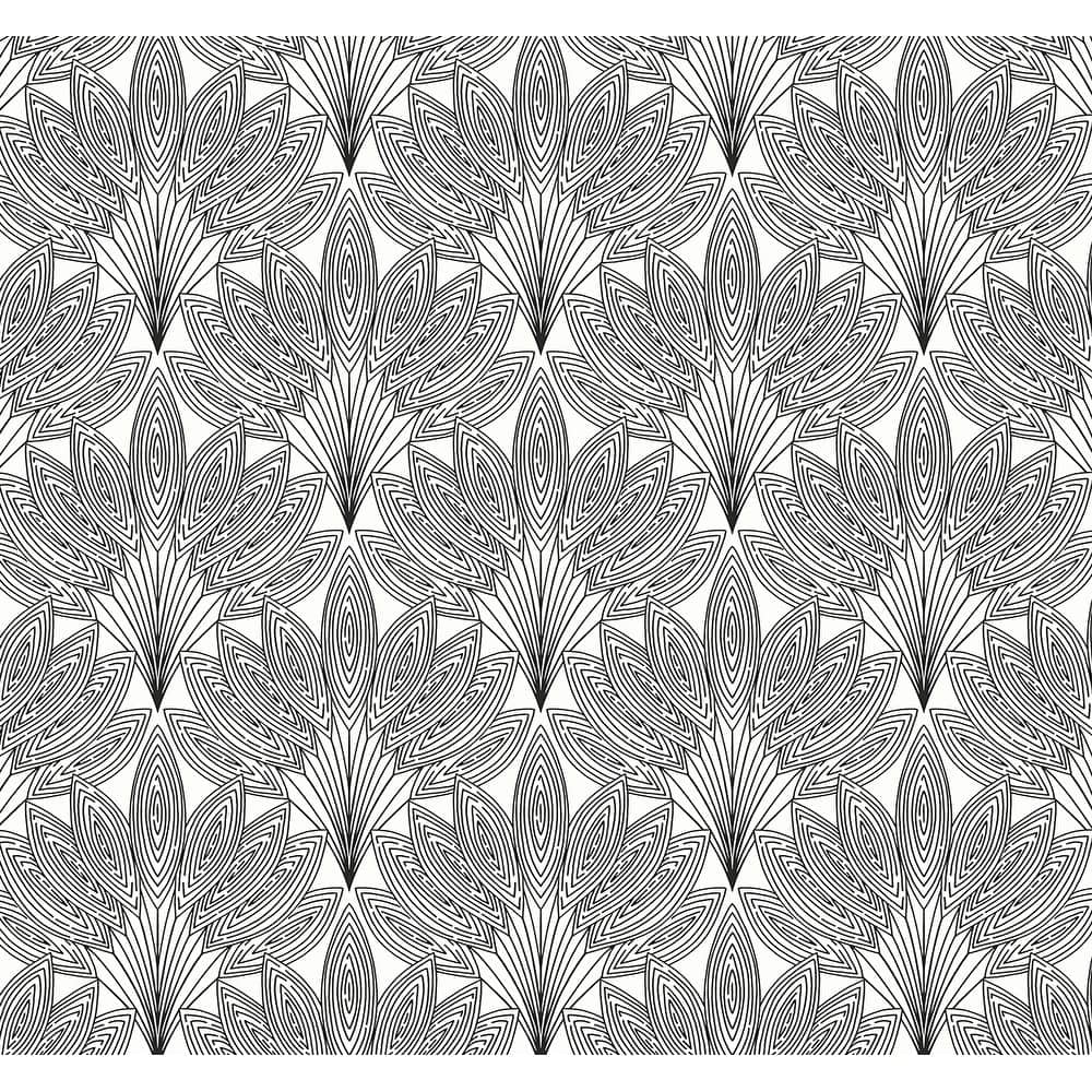 NextWall Peacock Leaves Peel and Stick Wallpaper