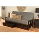 preview thumbnail 4 of 38, Porch & Den DeSoto Espresso Full-size Wood Storage Futon Set with Mattress