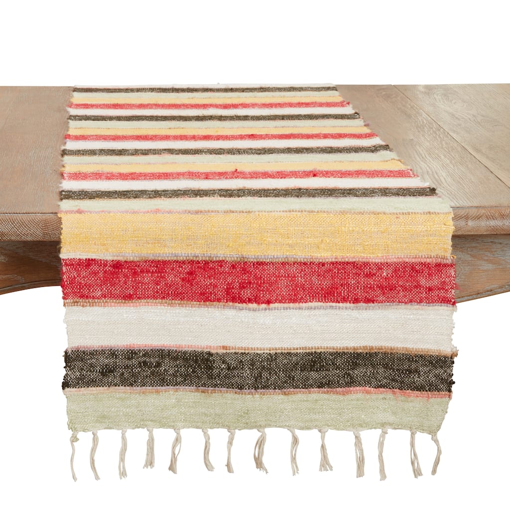 Colorful Delight Striped Table Runner - 16"x72"