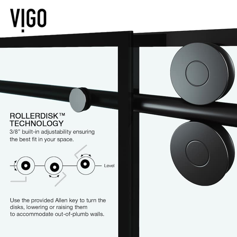 VIGO Elan Frameless Sliding Door