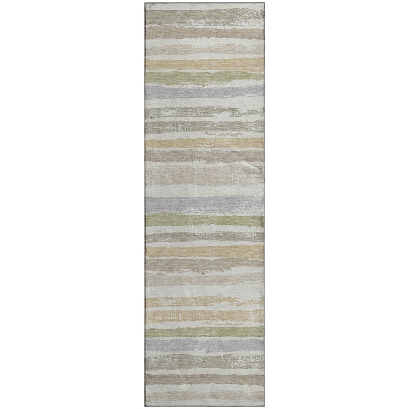 Premium Washable Super Soft Stripe Mayfield Rug