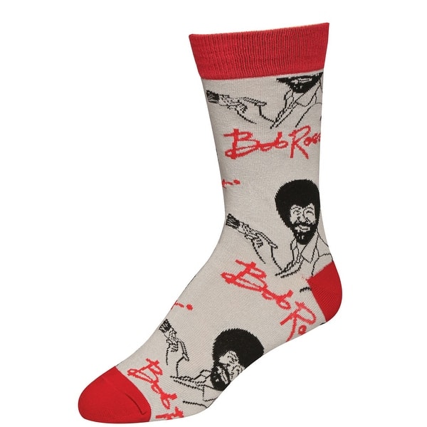 Shop Men S Bob Ross Socks Iconic Host Of The Joy Of Painting