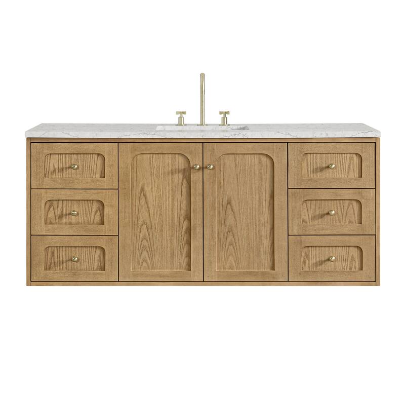Laurent 60" Single Vanity, Light Natural Oak - 60S