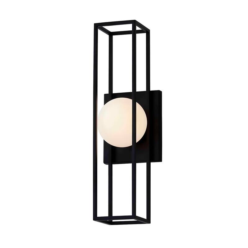 Justice Design Group Float LED Large Outdoor Wall Sconce - Matte Black