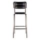 preview thumbnail 6 of 6, Waylon 31 in. Seat Height Leather and Iron Bar Height Stool with Back and Footrest